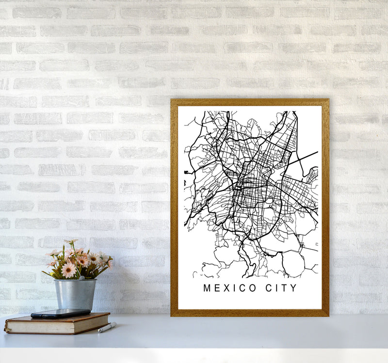 Mexico Map Art Print by Pixy Paper A2 Print Only