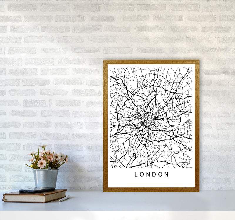 London Map Art Print by Pixy Paper A2 Print Only