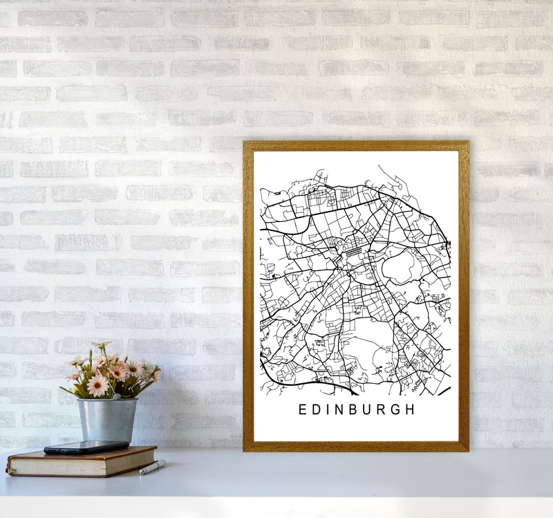 Edinburgh Map Art Print by Pixy Paper A2 Print Only