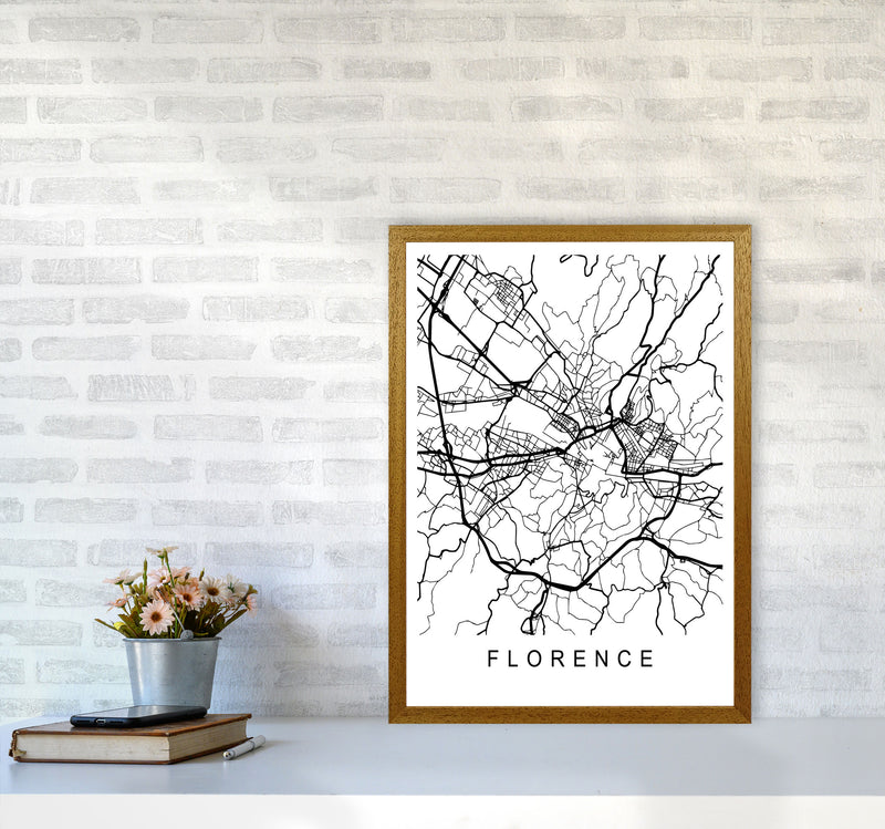 Florence Map Art Print by Pixy Paper A2 Print Only
