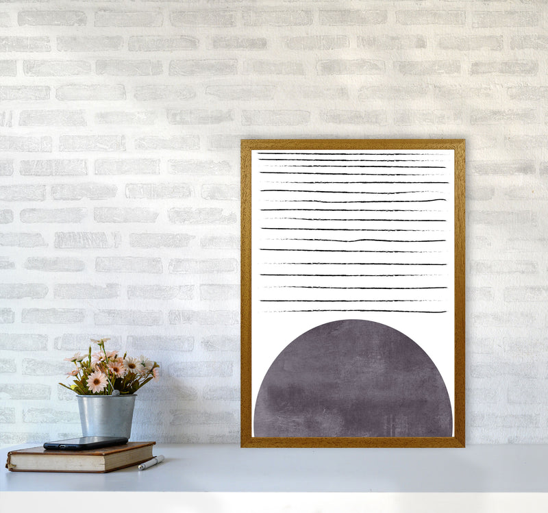 Sun lines pink cotton Art Print by Pixy Paper A2 Print Only
