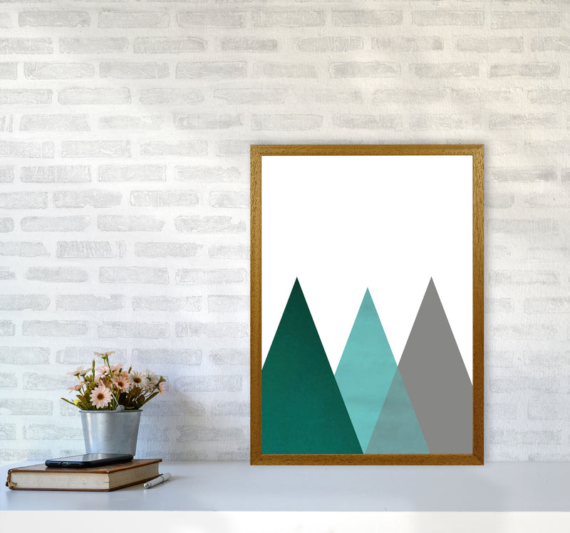 Mountains emerald Art Print by Pixy Paper A2 Print Only