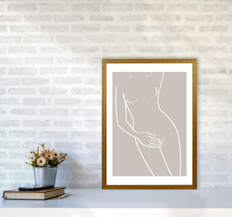 Inspired Stone Woman Silhouette Line Art Art Print by Pixy Paper A2 Print Only