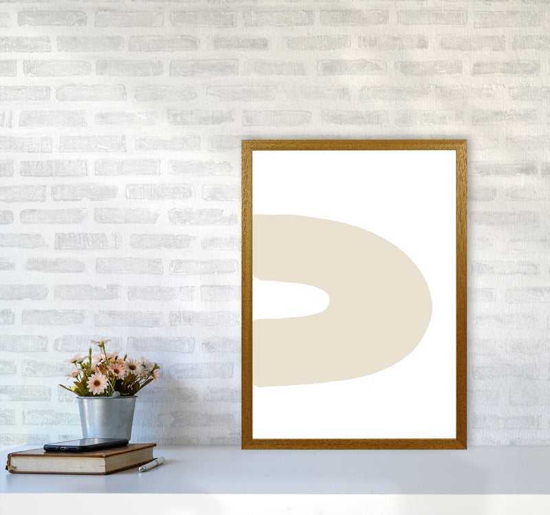 Inspired Side Beige Rainbow Art Print by Pixy Paper A2 Print Only