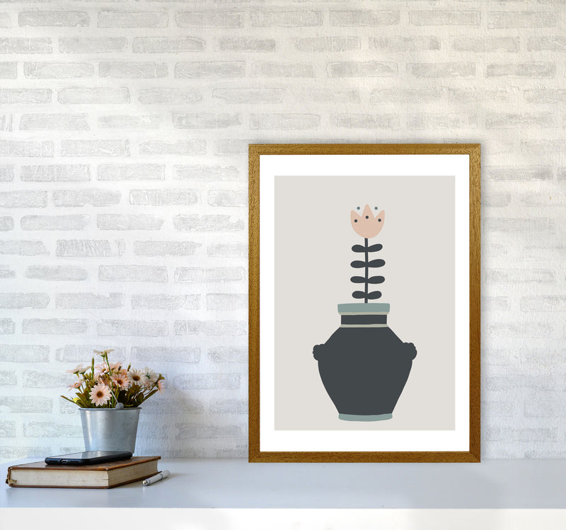Inspired Plant Pot Stone Art Print by Pixy Paper A2 Print Only