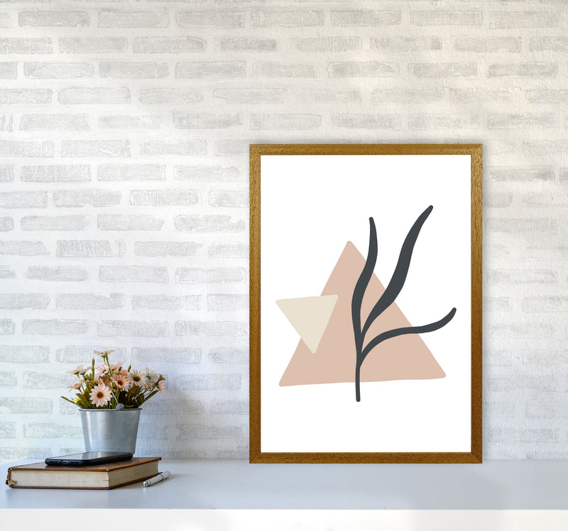 Inspired Pink Triangle Abstract Art Print by Pixy Paper A2 Print Only