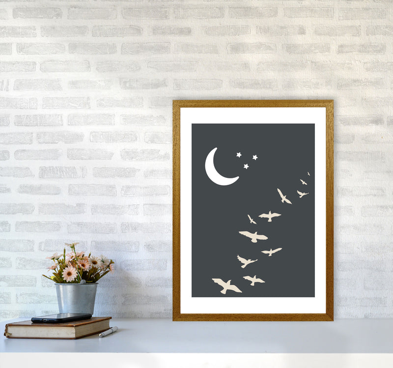 Inspired Off Black Night Sky Art Print by Pixy Paper A2 Print Only