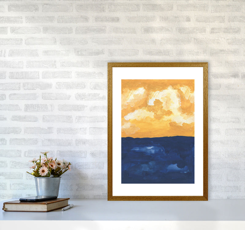 Horizon Abstract Sea  Art Print by Pixy Paper A2 Print Only