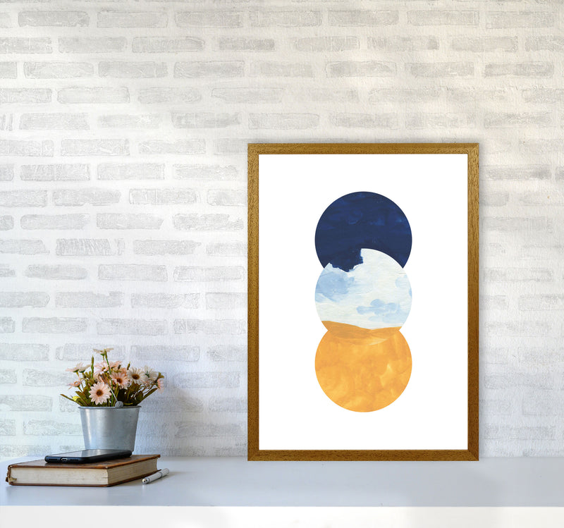 Horizon Abstract Circles  Art Print by Pixy Paper A2 Print Only