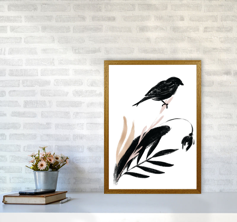 Delicate Floral Bird 04 Art Print by Pixy Paper A2 Print Only