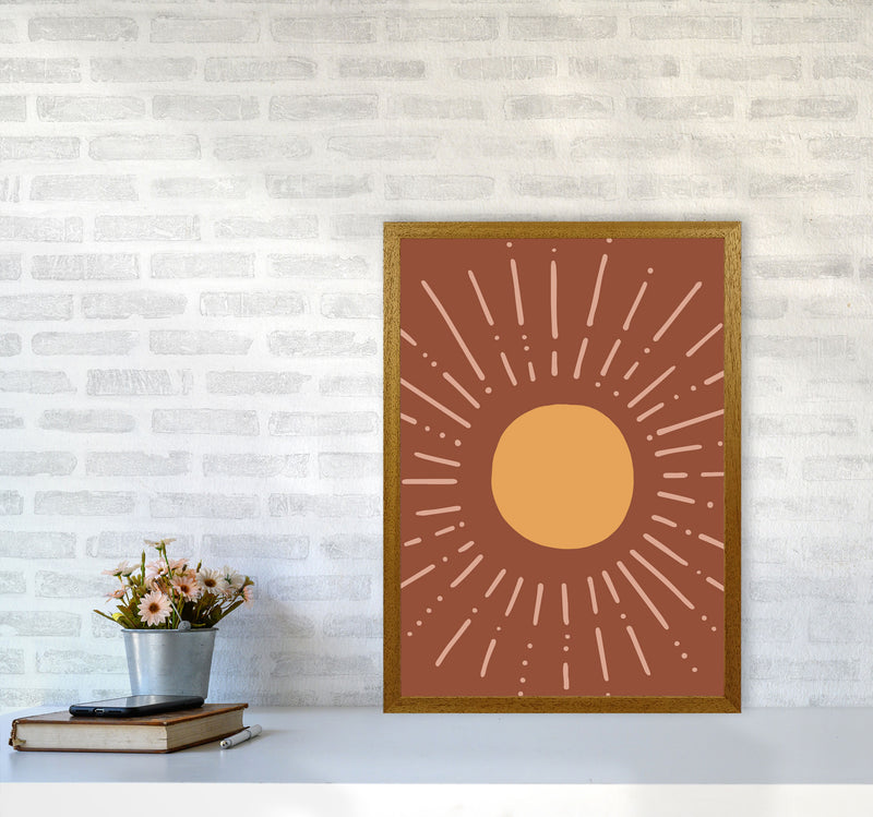Autumn Sun abstract Art Print by Pixy Paper A2 Print Only