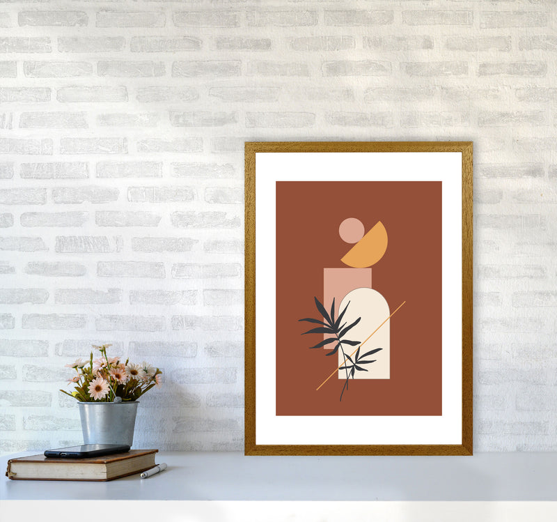 Autumn Fern abstract Art Print by Pixy Paper A2 Print Only