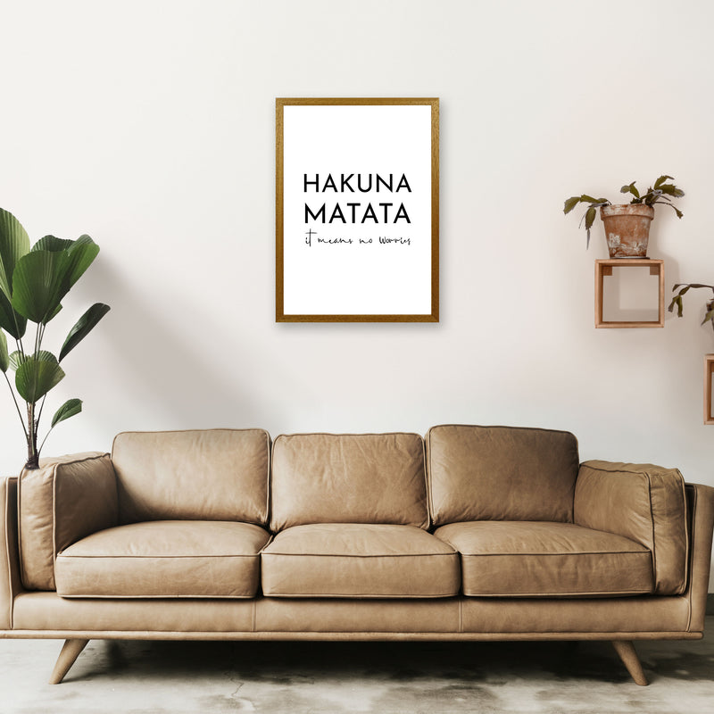Hakuna Matata Art Print by Pixy Paper A2 Print Only