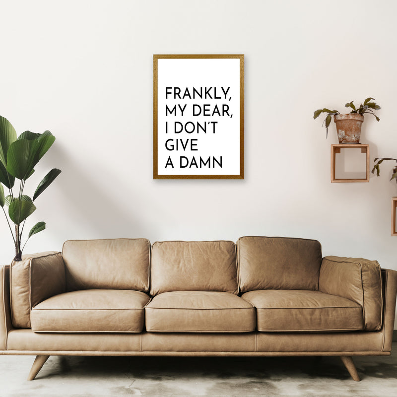 Frankly My Dear Art Print by Pixy Paper A2 Print Only