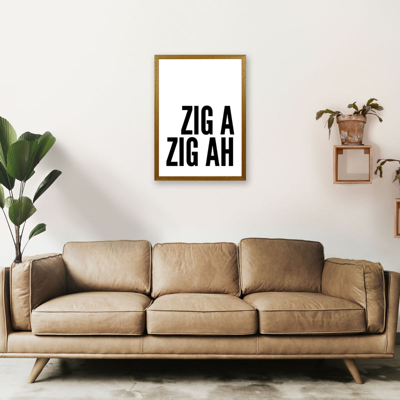 Zig a Zig Ah big Art Print by Pixy Paper A2 Print Only