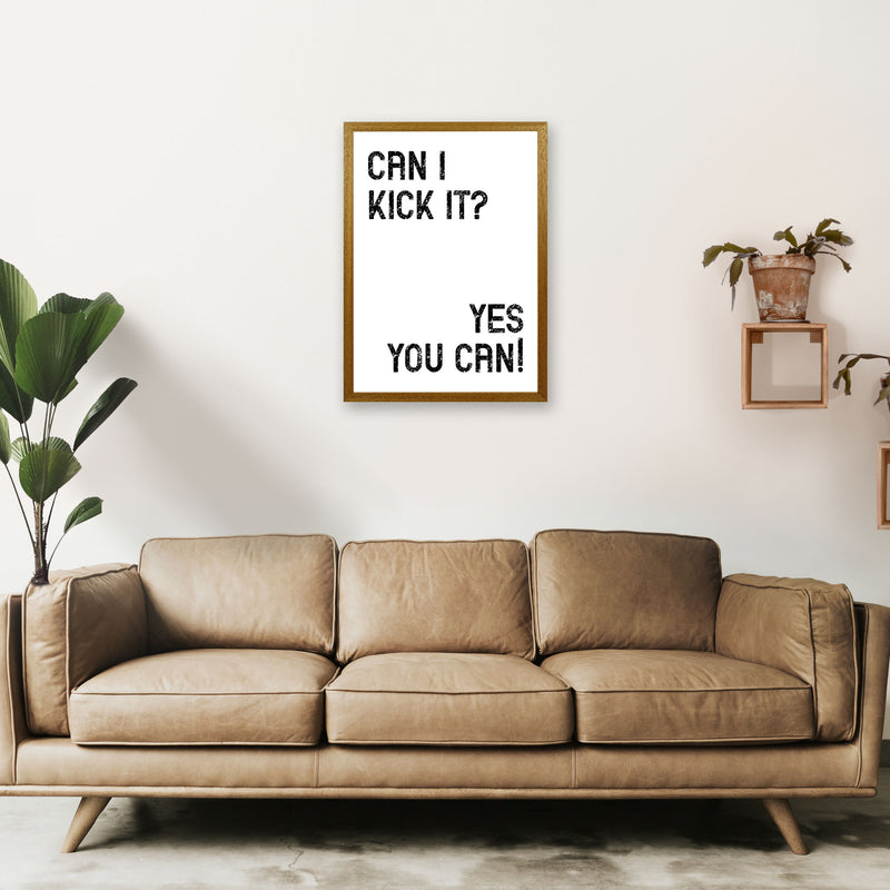 Can I Kick It Art Print by Pixy Paper A2 Print Only