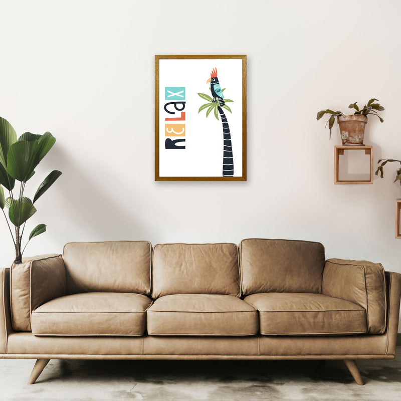 Relax bird Art Print by Pixy Paper A2 Print Only