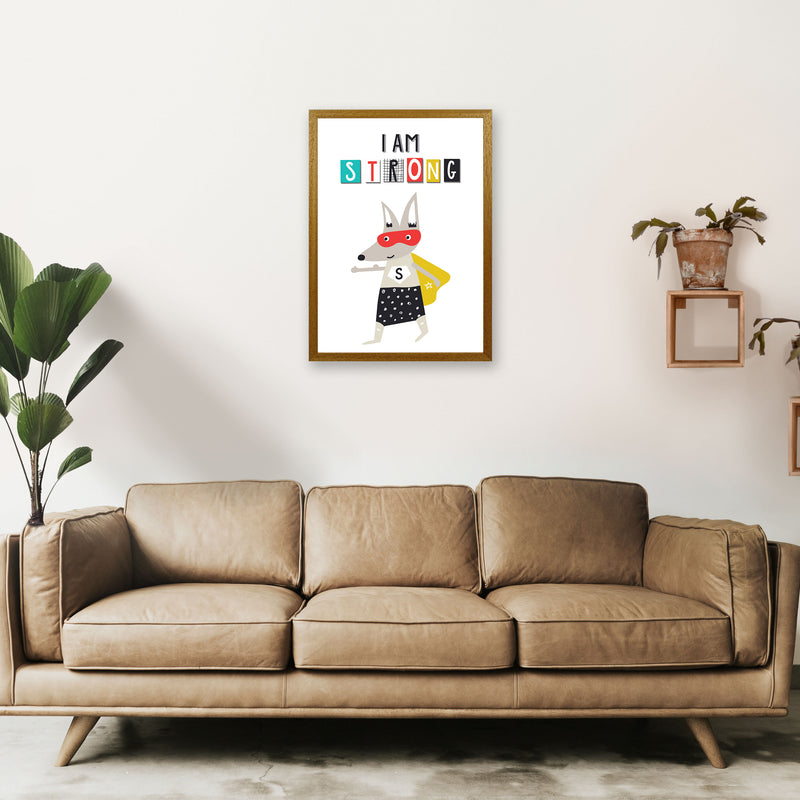 I am strong superhero Art Print by Pixy Paper A2 Print Only