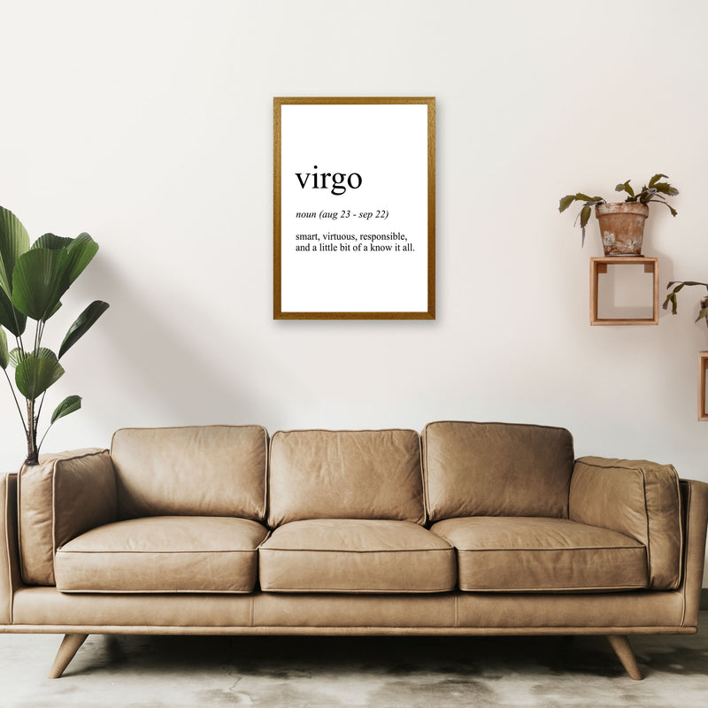 Virgo Definition Art Print by Pixy Paper A2 Print Only
