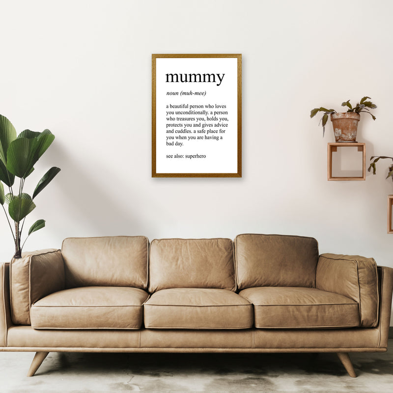 Mummy Definition Art Print by Pixy Paper A2 Print Only