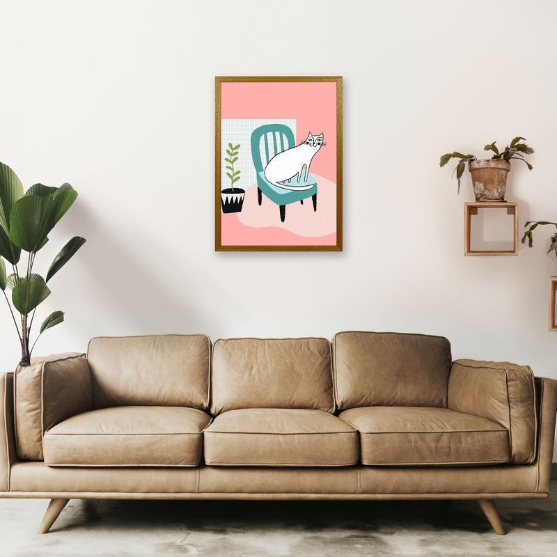 The Cat's Chair Art Print by Pixy Paper A2 Print Only