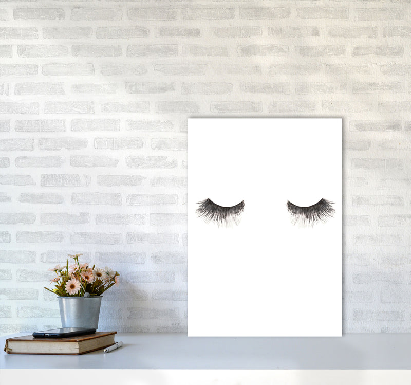 Eyelashes Modern Print A2 Black Frame