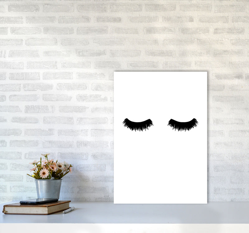 Lashes Modern Print A2 Black Frame