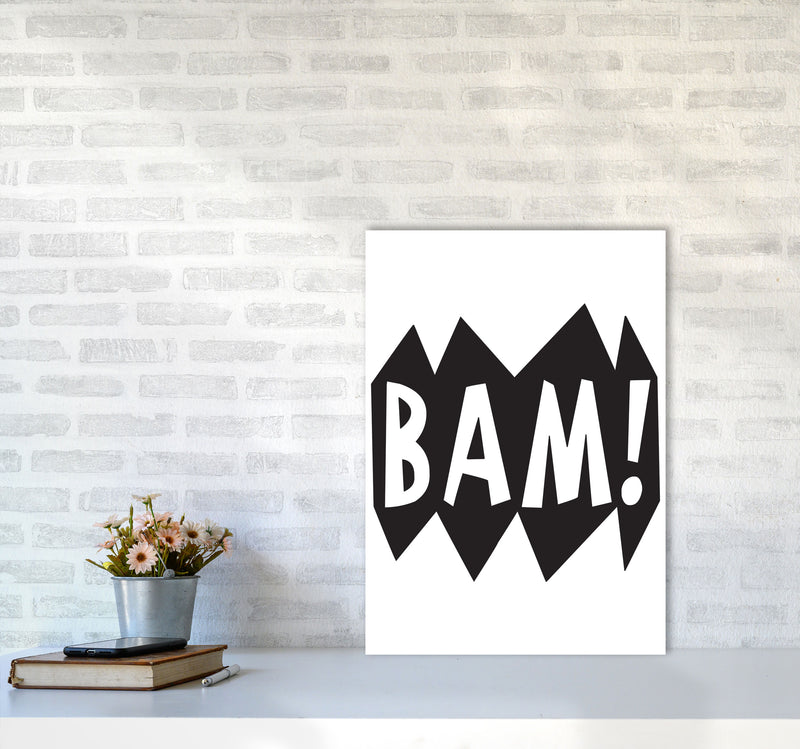 BAM! Black Framed Nursey Wall Art Print A2 Black Frame