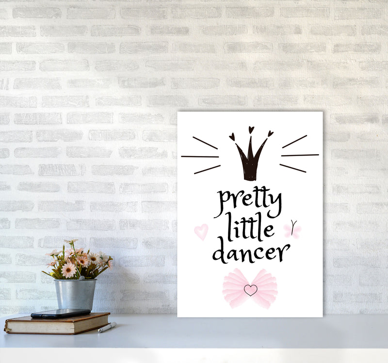 Pretty Little Dancer Framed Nursey Wall Art Print A2 Black Frame