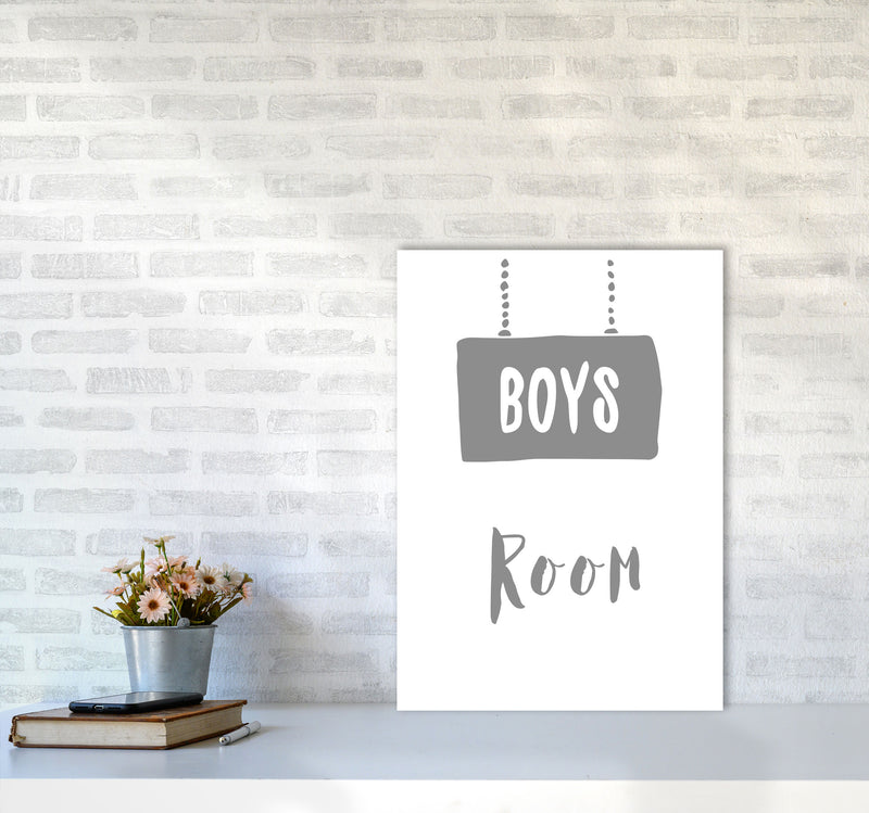 Boys Room Grey Framed Nursey Wall Art Print A2 Black Frame