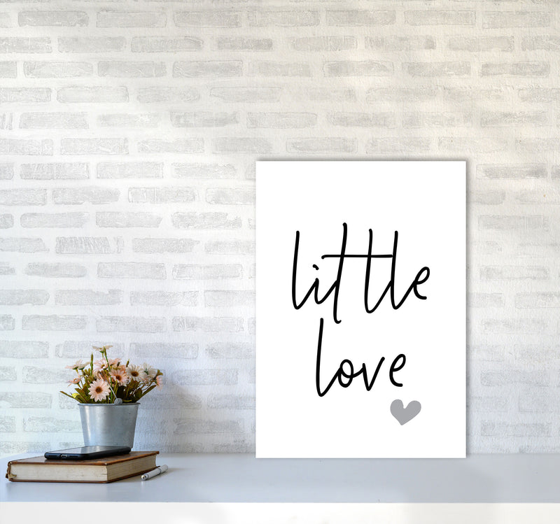 Little Love Framed Nursey Wall Art Print A2 Black Frame