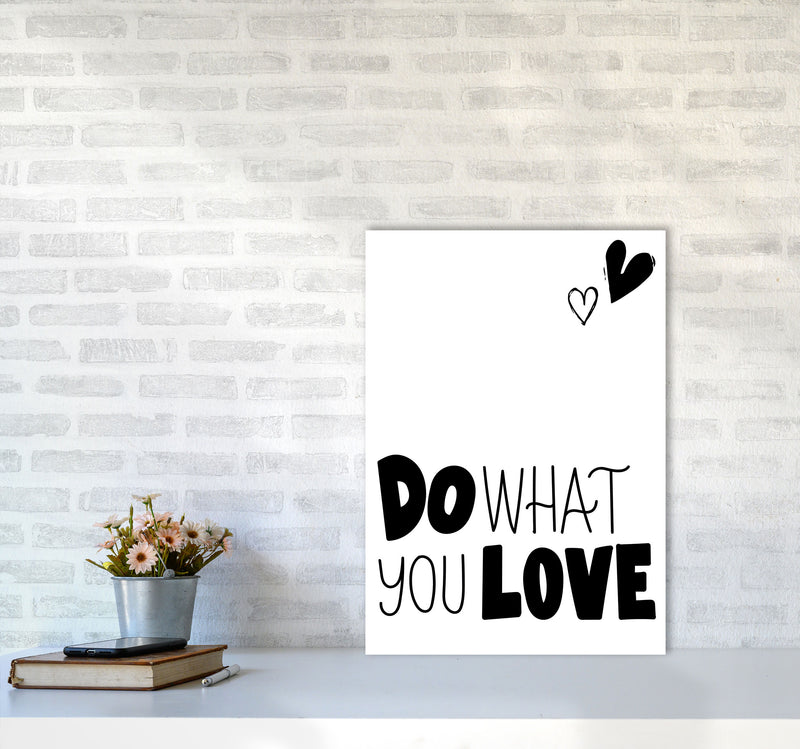 Do What You Love Framed Typography Wall Art Print A2 Black Frame