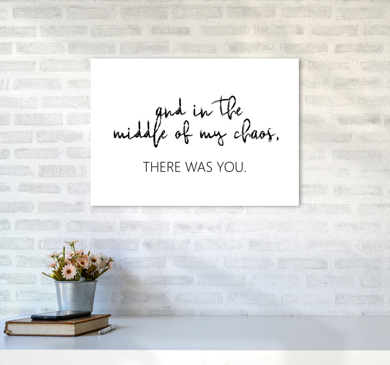 There Was You Modern Print A2 Black Frame