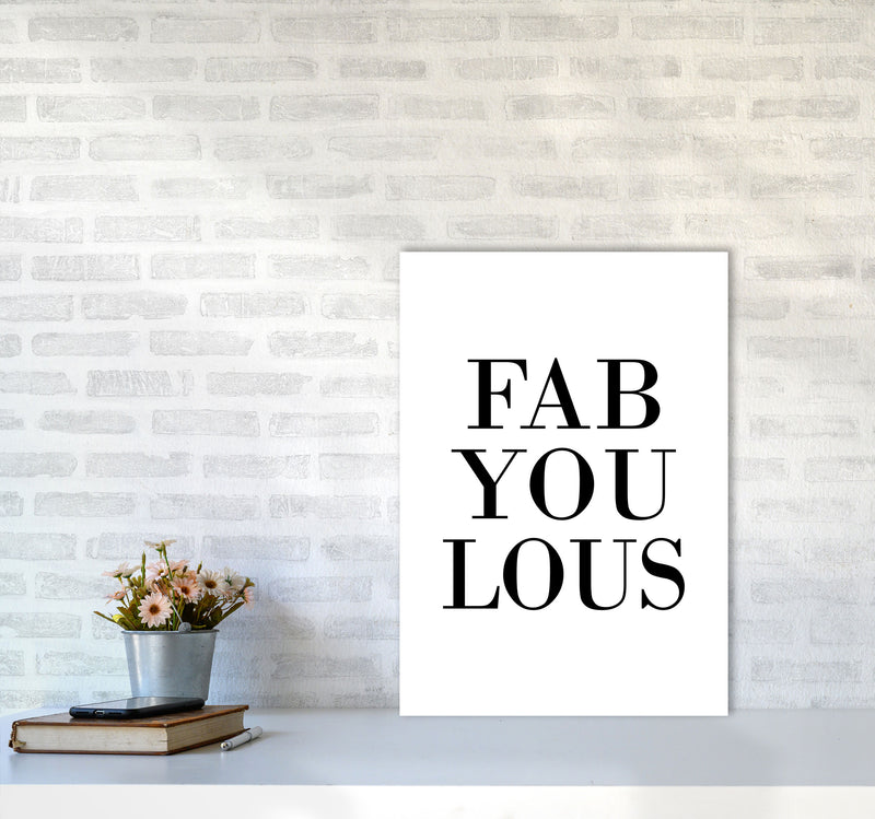 Fabyoulous Framed Typography Wall Art Print A2 Black Frame