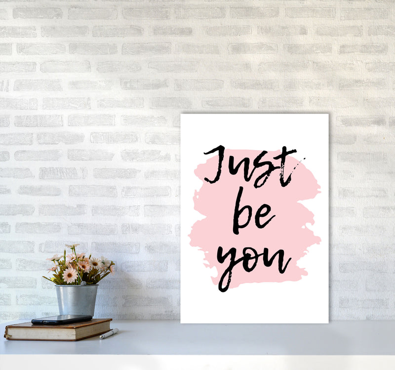 Just Be You Framed Typography Wall Art Print A2 Black Frame