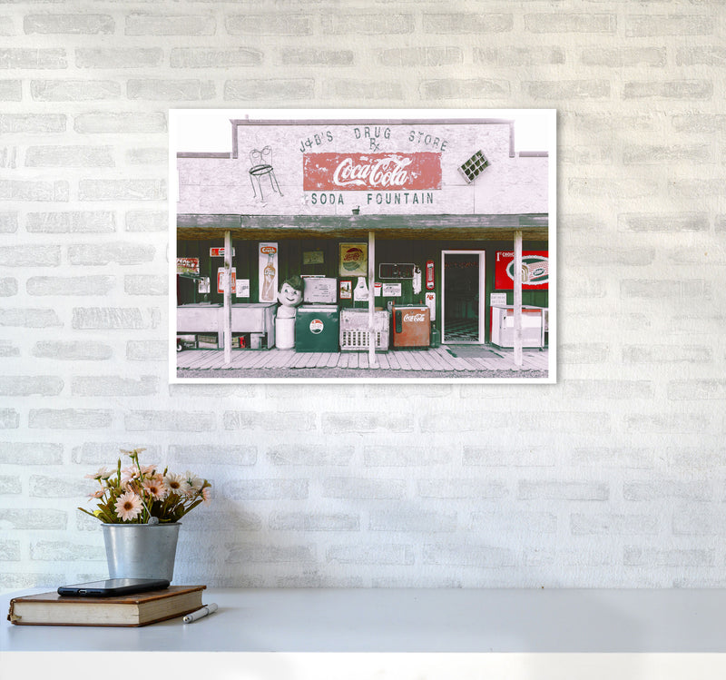 Coca Cola Shop Modern Print A2 Black Frame