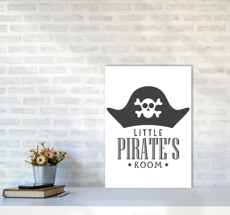 Little Pirates Room Framed Nursey Wall Art Print A2 Black Frame