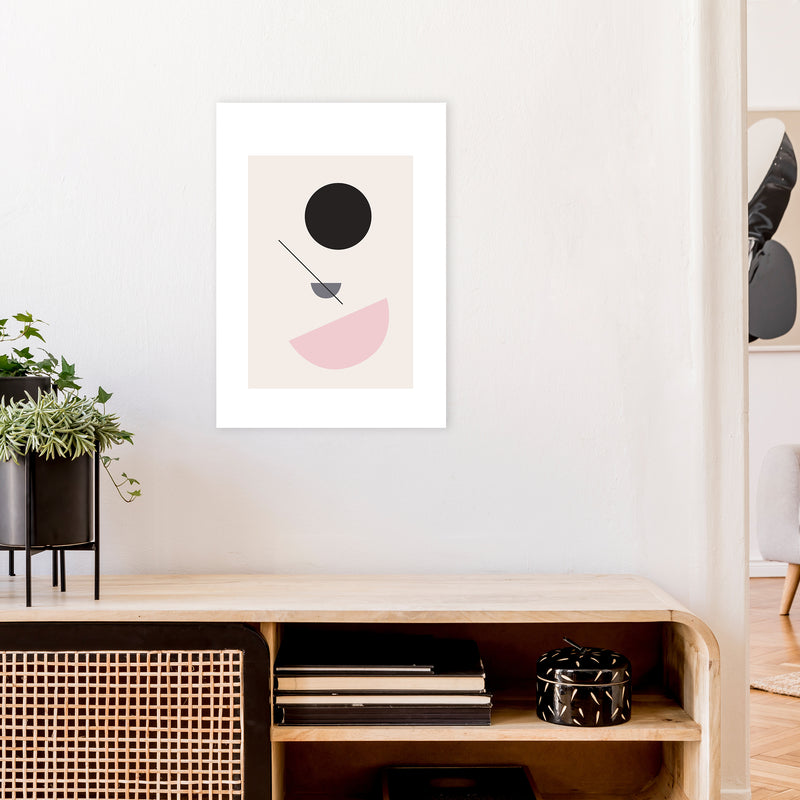 Mila Abstract N3  Art Print by Pixy Paper A2 Black Frame