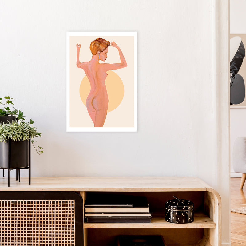 Nude Woman  Art Print by Pixy Paper A2 Black Frame
