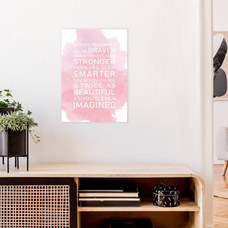 Smarter Than You Think Art Print by Pixy Paper A2 Black Frame