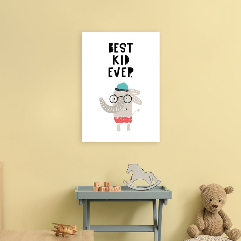 Best Kid Ever Animal Pop  Art Print by Pixy Paper A2 Black Frame