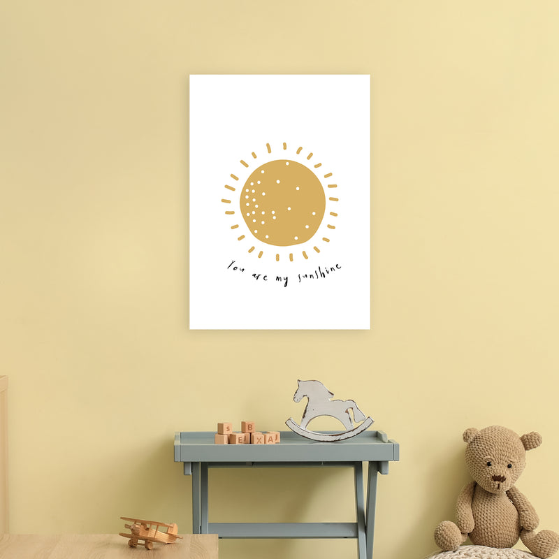 You Are My Sunshine  Art Print by Pixy Paper A2 Black Frame