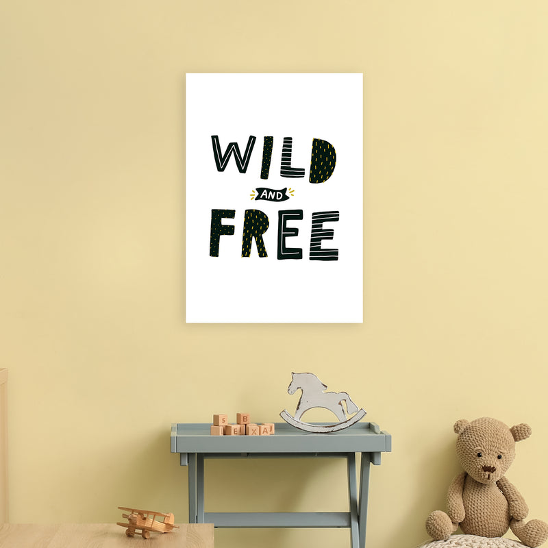 Wild And Free  Art Print by Pixy Paper A2 Black Frame