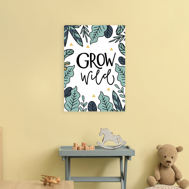 Grow Wild  Art Print by Pixy Paper A2 Black Frame