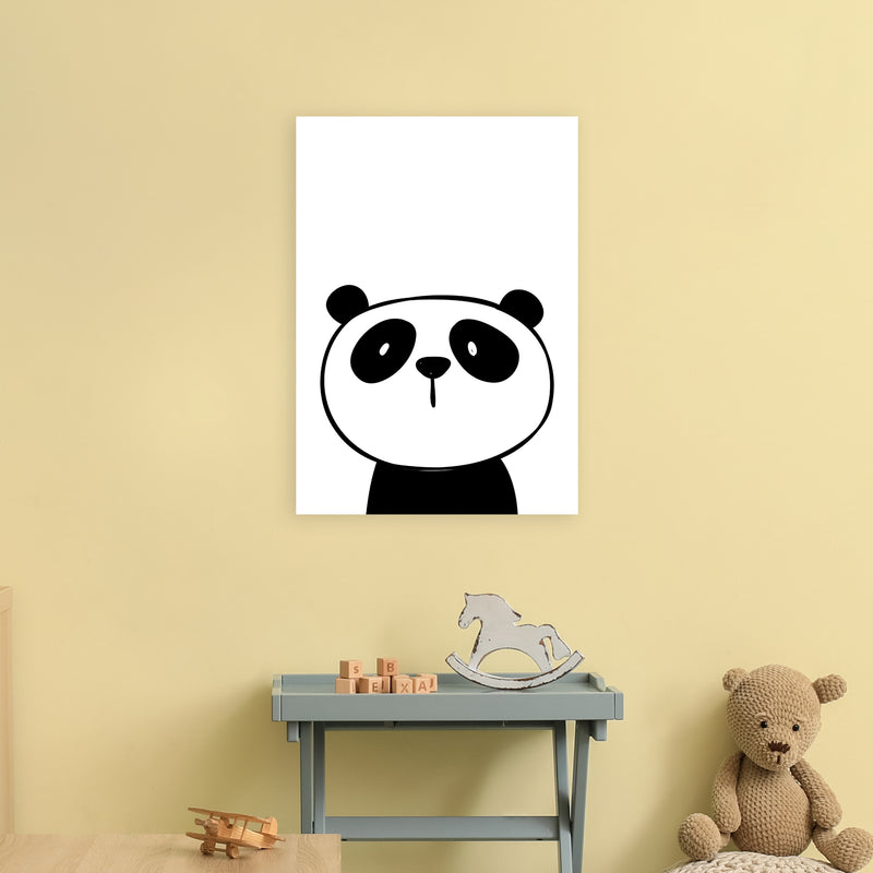 Panda  Art Print by Pixy Paper A2 Black Frame