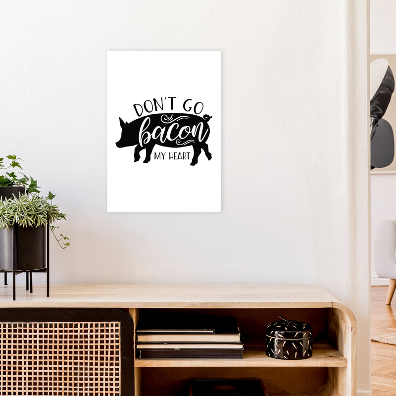 Don'T Go Bacon My Heart  Art Print by Pixy Paper A2 Black Frame