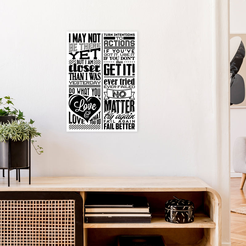I May Not Be There Yet Vintage  Art Print by Pixy Paper A2 Black Frame
