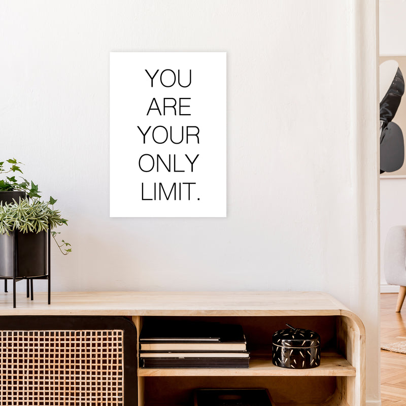 You Are Your Own Limit  Art Print by Pixy Paper A2 Black Frame