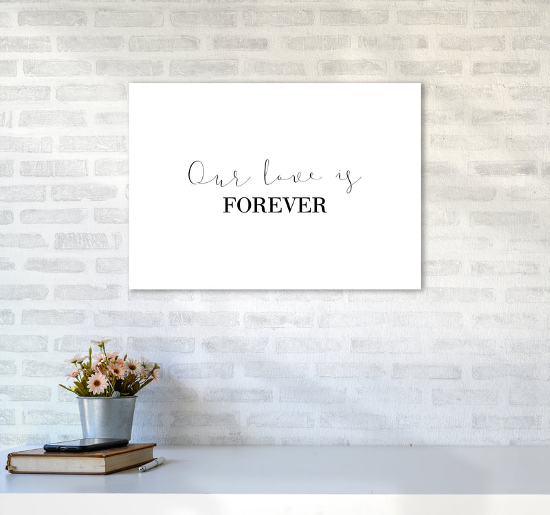 Our Love Is Forever  Art Print by Pixy Paper A2 Black Frame