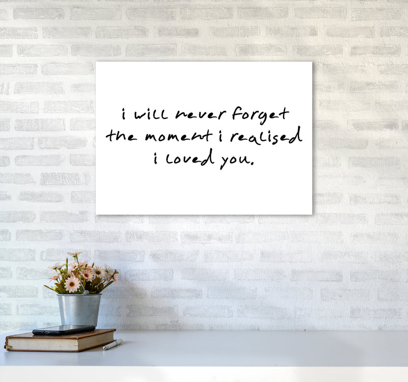 I Will Never Forget  Art Print by Pixy Paper A2 Black Frame